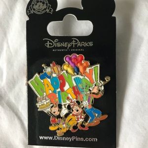 Disney Parks Fab Five “Happy Birthday” Pin